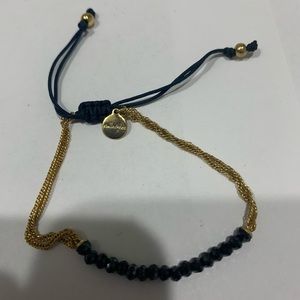 Navy and gold bracelet
